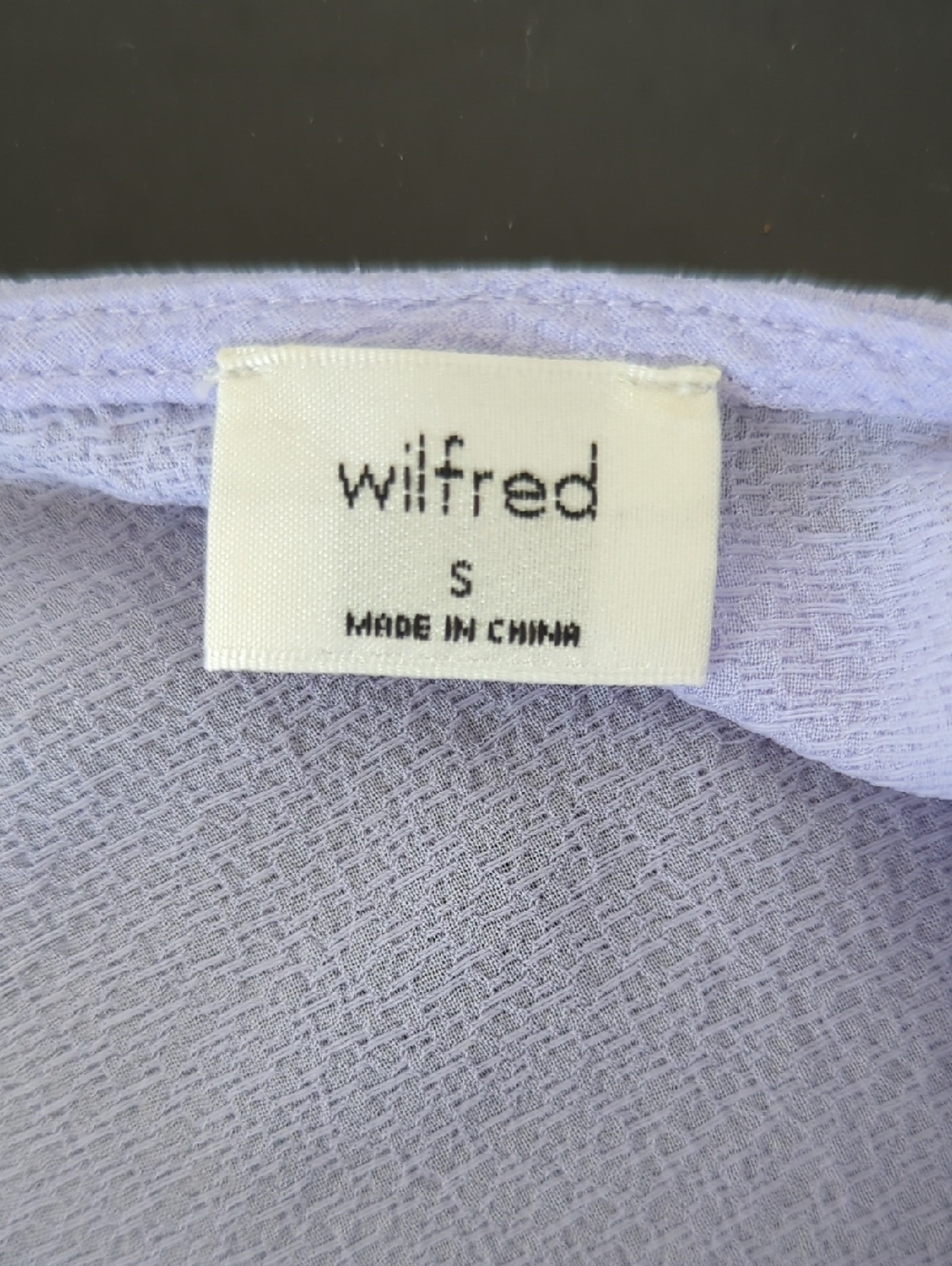 Wilfred Aritzia Lilac Peplum Blouse Size S Flowy Feminine Top - Picture 2 of 6